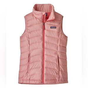Patagonia Girls Down Sweater Vest Rosebud Pink Size 10 (medium)